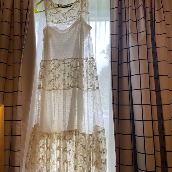 Zara White Maxi Sundress - Picture 1 of 3